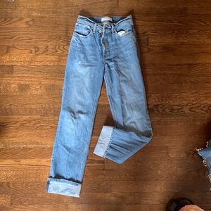 Abercrombie 90s straight ultra high rise jean